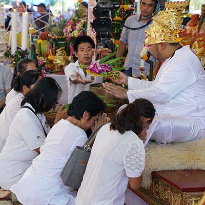 Grand Master Ajarn Ohr Thai Tattoo V.I.P Service To Temple 1