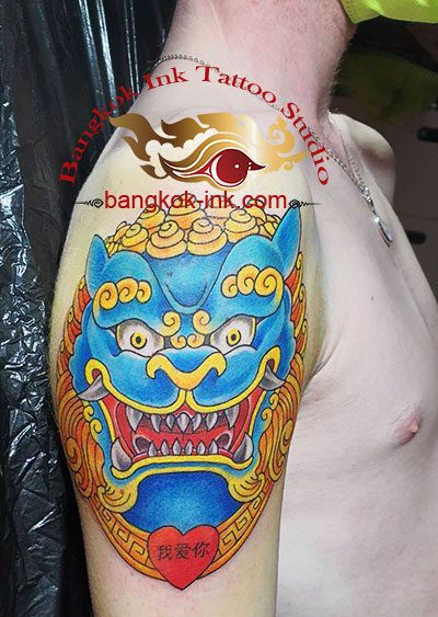 Thai Mask Tattoo Khon